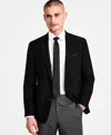 Bar Iii Men's Slim-fit Jacquard-floral Evening Jacket, Created For Macy's In Black