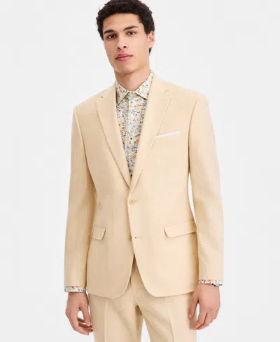 Bar Iii Men's Slim-fit Linen-blend Suit Separates Jacket, Macy's Exclusive In Neutral