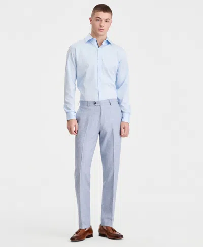 Bar Iii Men's Slim-fit Linen-blend Suit Separates Pants, Macy's Exclusive In Blue