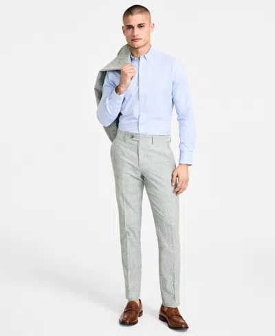 Bar Iii Men's Slim-fit Linen Suit Pants, Exclusively At Macy's In Green