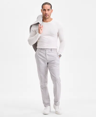 Bar Iii Men's Slim-fit Linen Suit Pants, Exclusively At Macy's In Red