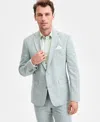 Bar Iii Men's Slim-fit Linen Suit Separate Jacket, Exclusively At Macy's In Green