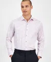 Bar Iii Men's Slim Fit Long Sleeve Button-front Abstract Floral Print Shirt, Exclusively At Macy's In Pale Rose
