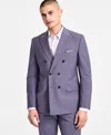 Bar Iii Men's Slim-fit Peak-lapel Double-breasted Suit Jacket, Exclusively At Macy's In Lavender