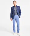 Bar Iii Men's Slim-fit Plaid Sport Coat, Created For Macy's In Blue