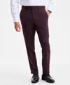 Bar Iii Men's Slim-fit Satin Suit Separate Pants, Exclusively At Macys In Brown