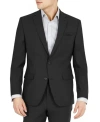 Bar Iii Men's Slim-fit Wool Suit Jacket, Created For Macy's In Black