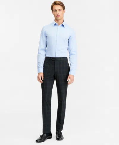 Bar Iii Men's Slim-fit Green Tartan Suit Separates Pants, Macy's Exclusive In Blue