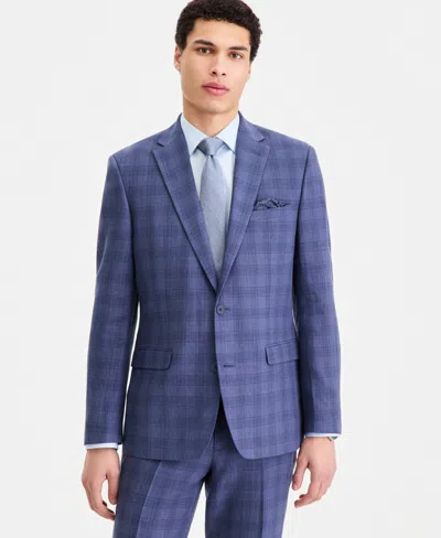 Bar Iii Men's Slim-fit Linen-blend Suit Separates Jacket, Macy's Exclusive In Blue