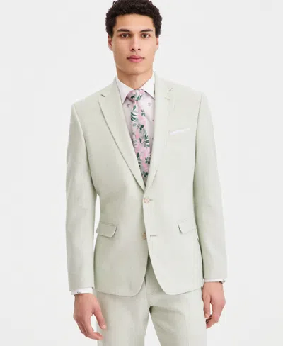 Bar Iii Men's Slim-fit Linen-blend Suit Separates Jacket, Macy's Exclusive In Green