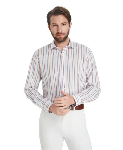 Bar Iii Men's Slim-fit Oslo Stripe Dress Shirt, Macy's Exclusive In White