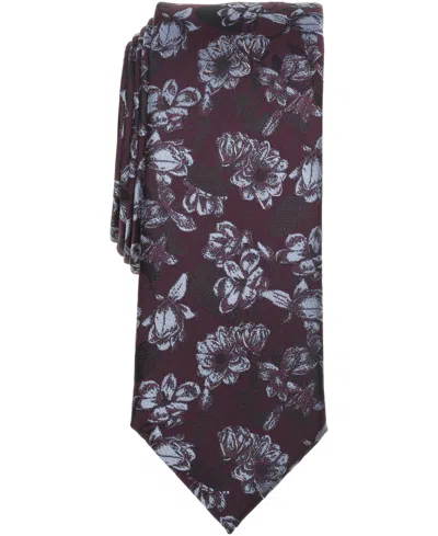 Bar Iii Men's Soho Floral Tie, Macy's Exclusive In Purple