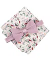 Bar Iii Men's Solid Bow Tie & Floral Pocket Square Set, Exclusively At Macy's In Pink