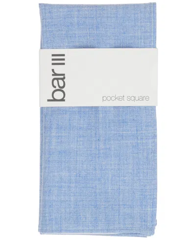 Bar Iii Men's Solid Pocket Square, Macy's Exclusive In Blue