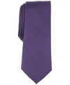 Bar Iii Men's Logan Solid Tie, Created For Macy's In Plum