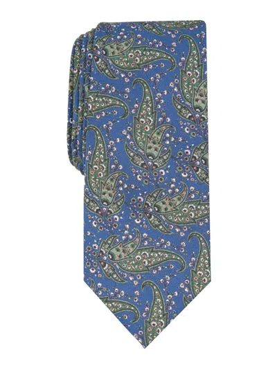 Bar Iii Men's Sorrento Skinny Paisley Tie Green Size Regular In Blue