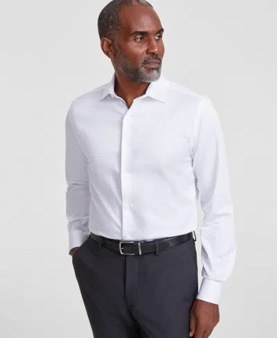 Bar Iii Men s Spread collar Sateen Dress Shirt Created For Macy s In Bright White ModeSens