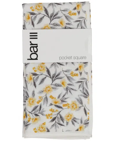 Bar Iii Men's Spring Floral Pocket Square, Macy's Exclusive In Multi