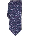 Bar Iii Men's Sutherland Floral Tie, Macy's Exclusive In Blue