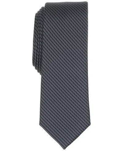 Bar Iii Men's Thorton Stripe Skinny Tie, Macy's Exclusive In Black