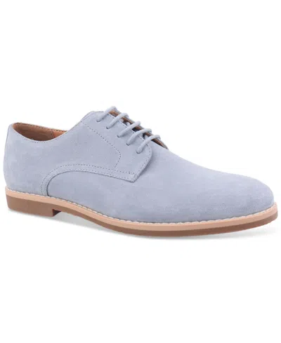 Bar Iii Men's Trumann Suede Lace-up Dress Shoes, Exclusively At Macy's In Manhattan Mist Suede