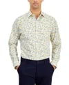 BAR III MEN'S WATER FLORAL DRESS SHIRT, CREATED FOR MACY'S