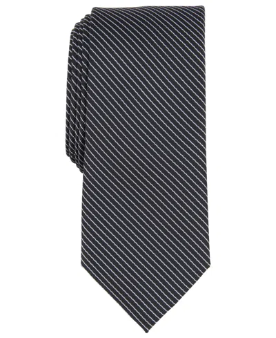 Bar Iii Men's Weston Stripe Tie, Created For Macy's In Black