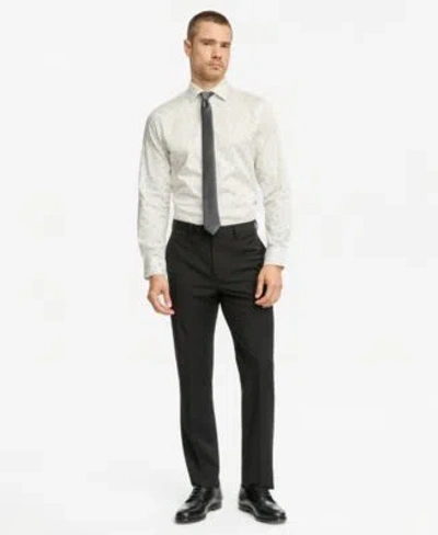 Bar Iii Mens Dress Shirt Thorton Stripe Skinny Tie Macys Exclusive In Ecru