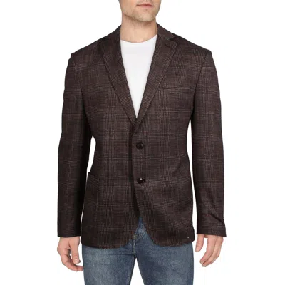 Bar Iii Mens Plaid Polyester Sportcoat