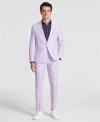 Bar Iii Mens Slim Fit 100 Linen Suit Separates Created For Macys In Blue