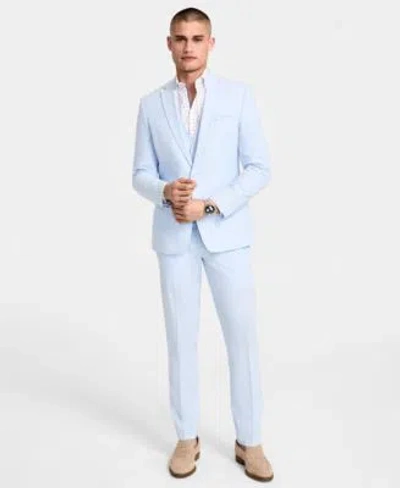 Bar Iii Mens Slim Fit Linen Suit Separates Exclusively At Macys In White