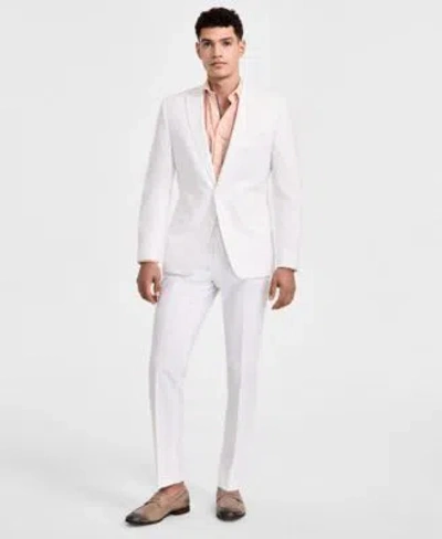 Bar Iii Mens Slim Fit Linen Suit Separates Exclusively At Macys In White