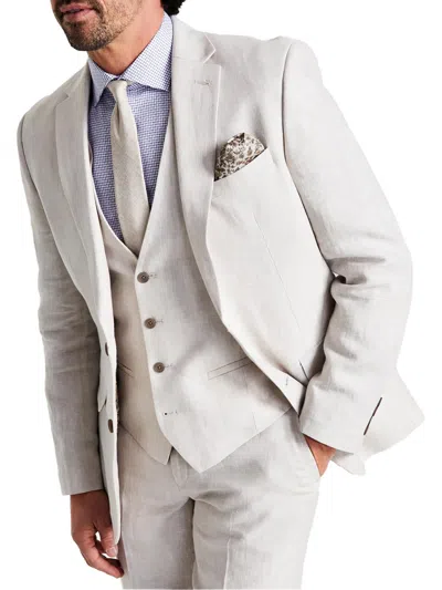 Bar Iii Mens Slim Fit Long Sleeve Suit Jacket In White