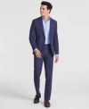 Bar Iii Men's Slim-fit Suit Separates Pant, Created For Macy's In Navy Plaid