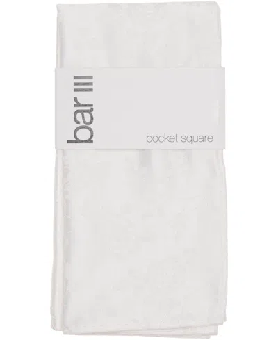 Bar Iii Mens Solid Pocket Square, Macy's Exclusive In Neutral