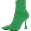 Bar Iii Olevia Womens Zipper Faux Leather Booties In Green