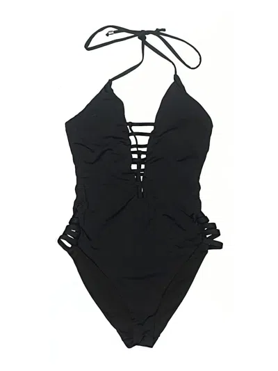 Pre-owned Bar Iii One Piece Swimsuit In Black