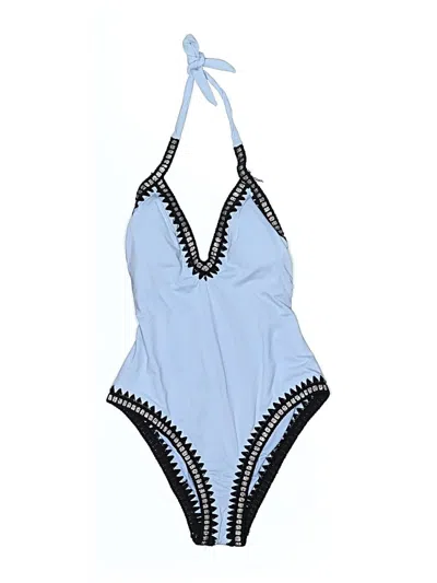 Pre-owned Bar Iii One Piece Swimsuit In Blue