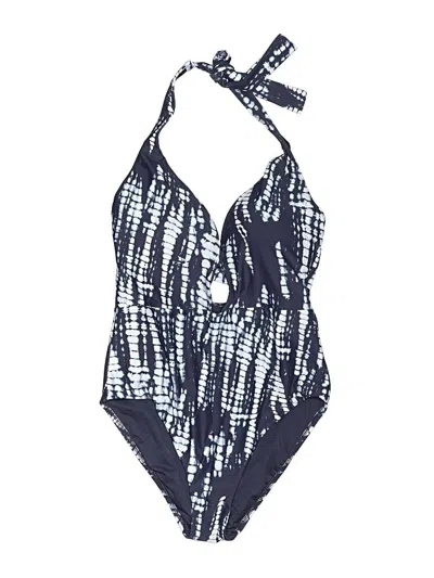 Pre-owned Bar Iii One Piece Swimsuit In Blue