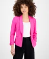 Bar Iii Petite 3/4-sleeve Shawl-collar Blazer, Created For Macy's In Pinkadelic