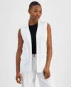 Bar Iii Petite Open-front Long Vest, Exclusively At Macy's