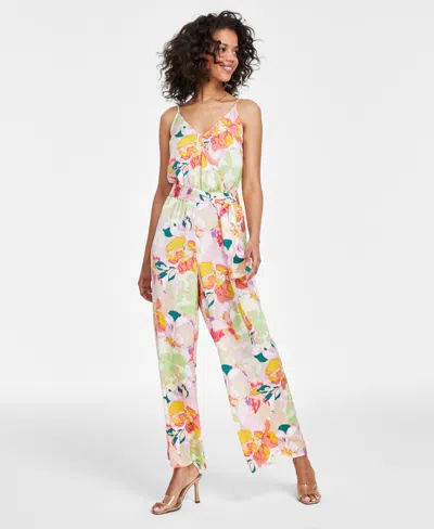 Bar Iii Petite Printed Sleeveless Jumpsuit, Created For Macy's In Alexa Floral