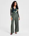 Bar Iii Petite Wide-leg Pants, Created For Macy's In Palmetto