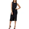 Bar Iii Petites Womens Asymmetric Polyester Midi Dress