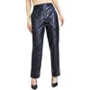 Bar Iii Plus Size High-rise Faux-leather Cargo Pants, Created For Macy's In Black