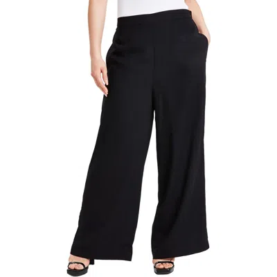 Bar Iii Petites Womens Pocket Polyester Trouser Pants In Black