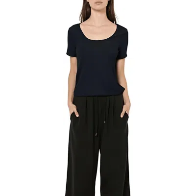 Bar Iii Petites Womens Textured Polyester Cropped In Black