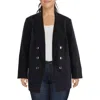 Bar Iii Plus Womens Buttons Professional Double-breasted Blazer