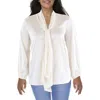 Bar Iii Plus Womens Cinched Sleeves Wear To Work Blouse