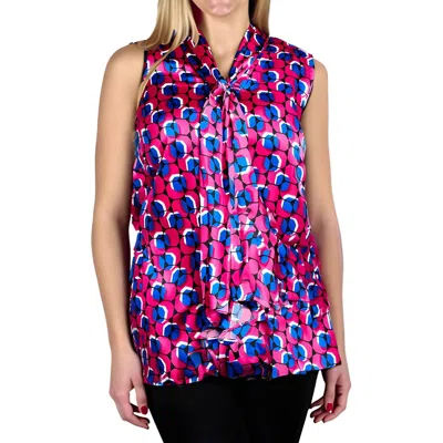 Bar Iii Plus Womens Printed Polyester Blouse